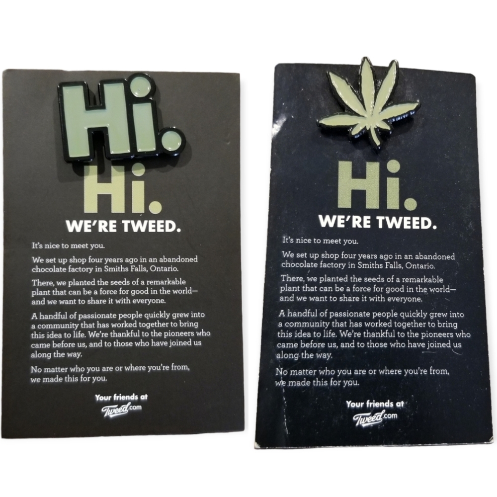 2 Tweed Metal/Enamel Pins